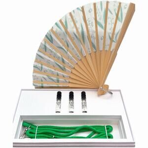 DIOR Lucky VIP Exclusive Gift Set-Fan,Fragrance Samples, Green Lanyard, Box -NEW